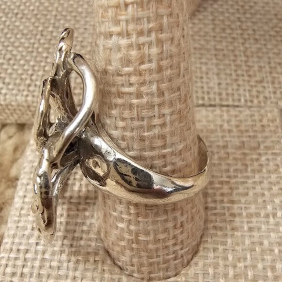 Silpada R2784 Flower Power Ring — Retired Openwork Design, Size 8 - Picture 8 of 12